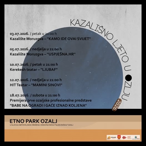 Kazališno ljeto u Ozlju 2026. 
